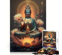 Rompecabezas Buddha V de 1000 Piezas para Adolescentes desarrolla la Capacidad de razonamiento,es Ideal para Momentos de Ocio y Ofrece Cortes precisos Un Regalo entrañable (38x26cm)