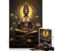 Rompecabezas Buddha V de 1000 Piezas para Adolescentes Estimula el Pensamiento Claro Un pasatiempo Tranquilo Bordes precisos Regalo Ideal de Navidad (50x75cm)