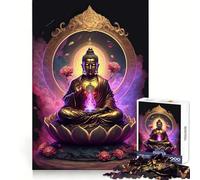 Rompecabezas Buddha V de 1000 Piezas para Adultos Mejora la Memoria Diversión Relajante Corte de Calidad Un Regalo Encantador (50x75cm)