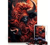 Rompecabezas Buffalo My Funny Friend para Adolescentes,1000 Piezas,Ejercicio Mental,Entretenimiento Ligero,Corte Exacto,Regalo Original (50x75cm)