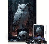 Rompecabezas Búho Guardián Nocturno para Adultos, 1000 Piezas, Fortalece la Memoria, Pasatiempo en Casa, Bordes Limpios, Regalo Elegante (38x52cm)