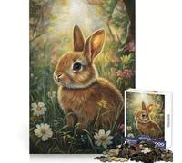 Rompecabezas Bunny in Bloom de 1000 Piezas para Adolescentes Requiere práctica y es fácil de Usar Bordes definidos Regalo de Temporada (38x26cm)