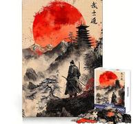 Rompecabezas Bushido Spirit Samurai de 1000 Piezas para Adolescentes Estimula el Pensamiento Claro Un pasatiempo Tranquilo Bordes precisos Regalo Ideal de Navidad (50x75cm)