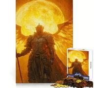 Rompecabezas Caballero Alado en Fuego para Adolescentes, 1000 Piezas, Agudeza Mental, Calma, Ocio, Ajuste Preciso, (38x26cm)