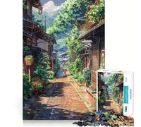Rompecabezas Calle Lluviosa para Adolescentes, 1000 Piezas, Juego Mental, Juguete para Relajarse, Corte Íntimo, (38x26cm)