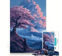 Rompecabezas Caminando en Soledad de Japón para Adolescentes 1000 Piezas Divertido Juego de Memoria Superficie Lisa sin Rebabas Regalo de cumpleaños Juguete para ejercitar la Mente (38x26cm)