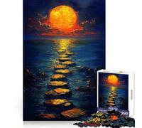 Rompecabezas Camino al Sol de 1000 Piezas para Adultos Juego Inteligente de Rompecabezas Divertido Montaje de imágenes Regalo de Temporada (50x75cm)