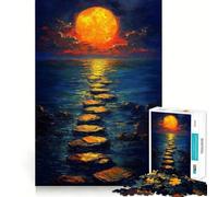Rompecabezas Camino al Sol para Adultos, 1000 Piezas, Rompecabezas Mental, Juego Lento, Disfruta del Montaje de imágenes, (38x26cm)