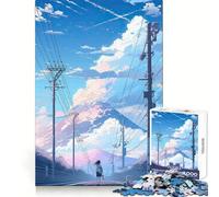 Rompecabezas Camino de Montaña para Adultos, 1000 Piezas, Juguete de lógica Resistente, Juego Relajante, Borde Transparente, Regalo artístico (38x52cm)