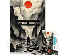 Rompecabezas Camino del Samurái al Sol Rojo para Adolescentes, 1000 Piezas, Mejora la Memoria, diversión Relajante, Corte Premium, Regalo Elegante (38x26cm)