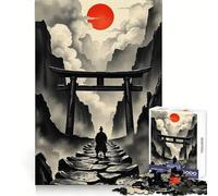 Rompecabezas Camino del Samurái al Sol Rojo para Adolescentes, 1000 Piezas, Mejora la Memoria, diversión Relajante, Corte Premium, Regalo Elegante (38x26cm)