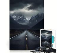 Rompecabezas Camino en Las Montañas Nubladas para Adolescentes, 1000 Piezas, Juguete para la Mente, Escape Tranquilo, Borde preciso, Regalo increíble (38x26cm)