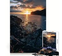 Rompecabezas Canico Madeira para Adultos,1000 Piezas,para Mejorar la Memoria,Suave y fácil de Usar,Corte preciso, Navidad (38x26cm)