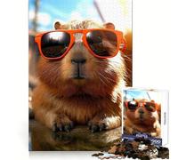 Rompecabezas Capybara Happy Be Capy para Adultos, 1000 Piezas, Entrenamiento cognitivo, Tiempo Bien invertido, sin Bordes ásperos, Regalo Divertido (38x52cm)