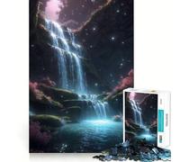 Rompecabezas Cascada Brillante de 1000 Piezas para Adolescentes Diversión para estimular la Mente Manualidad de Corte de Alta precisión Actividad Relajante para desconectar (50x75cm)