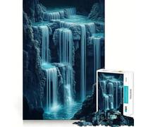 Rompecabezas Cascada Mística de 1000 Piezas para Adolescentes Rompecabezas Mental Desafío de Memoria Arte para aliviar la tensión Regalo Premium para armar (50x75cm)