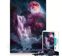 Rompecabezas Cascada Sakura de 1000 Piezas para Adultos: Ayuda a Mejorar la Memoria, Calma la Mente, diseño, Montaje y Regalo Creativo (38x52cm)