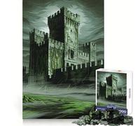 Rompecabezas Castillo Cubierto de Vegetación para Adultos, 1000 Piezas, Juguete de Lógica Fuerte, Alivio de Tensión, Borde Transparente, Regalo Premium (50x75cm)