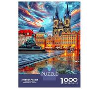Rompecabezas Castillo de Praga 1000 Piezas De Lógica - para Adultos, Niños Y Toda La Familia, Puzzle Juego Didáctico, 38x26cm/1000pcs