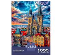 Rompecabezas Castillo de Praga 1000 Piezas para Adultos Y Familias - Puzzle DIY, Desafío Satisfactorio 52x38cm/1000pcs