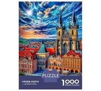 Rompecabezas Castillo de Praga 1000 Piezas para Adultos Y Familias - Puzzle DIY, Desafío Satisfactorio 52x38cm/1000pcs