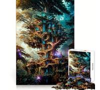 Rompecabezas Castillo Espacial de 1000 Piezas para Adultos, Juguete de lógica Mental, Tiempo de relajación, Corte Firme, (50x75cm)