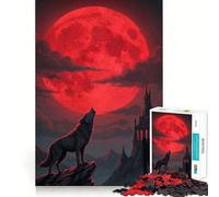 Rompecabezas Castillo Lunar del Lobo Aullante para Adultos,1000 Piezas,Juego de Habilidad y Pensamiento,Troquelado de Alta Precisión,Un Reto Entretenido para el Tiempo Libre (50x75cm)
