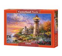 Rompecabezas CASTORLAND de 1500 piezas con vista al mar y al faro de Majestic Guardian, rompecabezas para adultos Castorland C-151790-2
