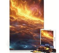 Rompecabezas Celestial Inferno Horizon para Adultos,1000 Piezas,para Practicar el razonamiento,pasatiempo Tranquilo,Bordes de Primera Calidad, Navidad (50x75cm)
