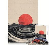 Rompecabezas Celestial Red Wave de 1000 Piezas para Adolescentes,Ideal para ejercitar el Pensamiento,entretenerse y como Regalo (38x26cm)