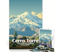 Rompecabezas Cerro Torre Mountain para Adultos,1000 Piezas,Ideal para Entrenamiento,recreación Ligera,Bordes definidos,Regalo Original (38x26cm)