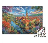 Rompecabezas Český Krumlov 1000 Piezas para Adultos Y Familias - Puzzle DIY, Desafío Satisfactorio 70x50cm/1000pcs