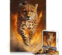 Rompecabezas Cheetah Blaze para Adultos,1000 Piezas,Pensamiento Claro,relajación Informal,Bordes precisos,Regalo Original (50x75cm)