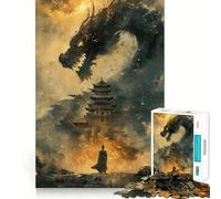 Rompecabezas Chino Antiguo de 1000 Piezas para Adultos Juego de concentración Mental Manualidad de Corte de Alta precisión Actividad para Fortalecer los Lazos Familiares (50x75cm)