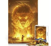 Rompecabezas Chino Antiguo del Rey León para Adultos, 1000 Piezas, Ejercicio Inteligente, Tiempo de Descanso Relajante, Bordes precisos, Regalo navideño (38x52cm)