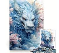 Rompecabezas Chino Sakura Dragon de 1000 Piezas para Adolescentes Juguete para ejercitar la Mente Juego de Mesa en Grupo Arte y ensamblaje Regalo clásico (38x52cm)