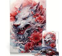 Rompecabezas Chino Sakura Dragon para Adolescentes, 1000 Piezas, Juguete para la Mente, relajación, precisión, diseño de Bordes, Regalo increíble (38x52cm)