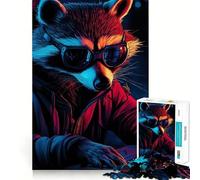 Rompecabezas ciberpunk de Rocket Raccoon para Adolescentes, 1000 Piezas, Juguete para desarrollar la Mente, diseño de Ocio Suave, Regalo Premium (38x26cm)