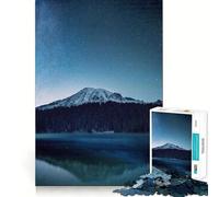 Rompecabezas Cielo Nocturno sobre Montaña de 1000 Piezas para Adolescentes Lógica Clara Juguete Ligero Relajante Corte Perfecto Regalo Conmovedor (38x26cm)