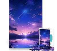 Rompecabezas Cielo Nocturno Tranquilo para Adolescentes, 1000 Piezas, Mejora la Memoria, Juego de Interior, Ensamblaje de Imágenes, (38x52cm)