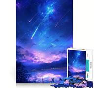 Rompecabezas Cielo Nocturno Tranquilo para Adultos, 1000 Piezas, Juguete para ejercitar la Mente, Divertido y Relajante, (50x75cm)