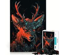 Rompecabezas Ciervo Místico en el Bosque para Adultos, 1000 Piezas, Logic Boost Toy Group, Joy Premium Edge, Sorpresa de cumpleaños (38x26cm)