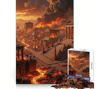 Rompecabezas Ciudad Antigua en Llamas de 1000 Piezas para Adolescentes Ideal para Relajarse y Pensar con claridad Encaje Firme (50x75cm)