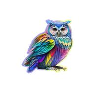 Rompecabezas - CIUDAD DE MADERA - Hibou M - 150 piezas - Animales - Interior