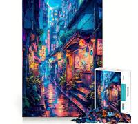 Rompecabezas Ciudad Radiante de 1000 Piezas para Adolescentes, Juego de lógica, Tiempo cálido, Pieza de colección de Arte de Corte preciso (38x52cm)