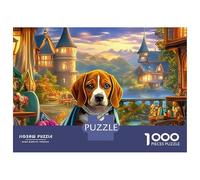 Rompecabezas cognitivo Beagle de 1000 Piezas, Papel, Juguete Educativo para Adultos y Adolescentes. Rompecabezas Grand Castle, Ideal para Fiestas y Regalos. 70 x 50 cm (1000 Piezas).