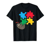 Rompecabezas colgante de perezoso lindo conciencia sobre el autismo hombres, mujeres y niños Camiseta