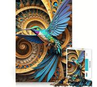 Rompecabezas Colibrí Cola Violeta 1000 Piezas Recall Fun Play Piezas sin Rebabas de Corte Limpio Juego portátil y Divertido (50x75cm)