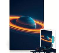 Rompecabezas Colorido de 1000 Piezas del Planeta Saturno para Adolescentes Juguete Mental para Momentos de Paz Corte Premium Regalo artístico (38x52cm)