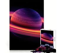 Rompecabezas Colorido de 1000 Piezas del Planeta Saturno para Adultos Que mejoran la Memoria y alivian la ansiedad Decoración de Pared con Bordes Afilados (38x52cm)